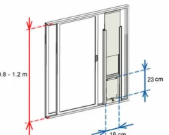Patiolink Cat Window Insert for Sliding Windows in White 80cm-160cm Discount