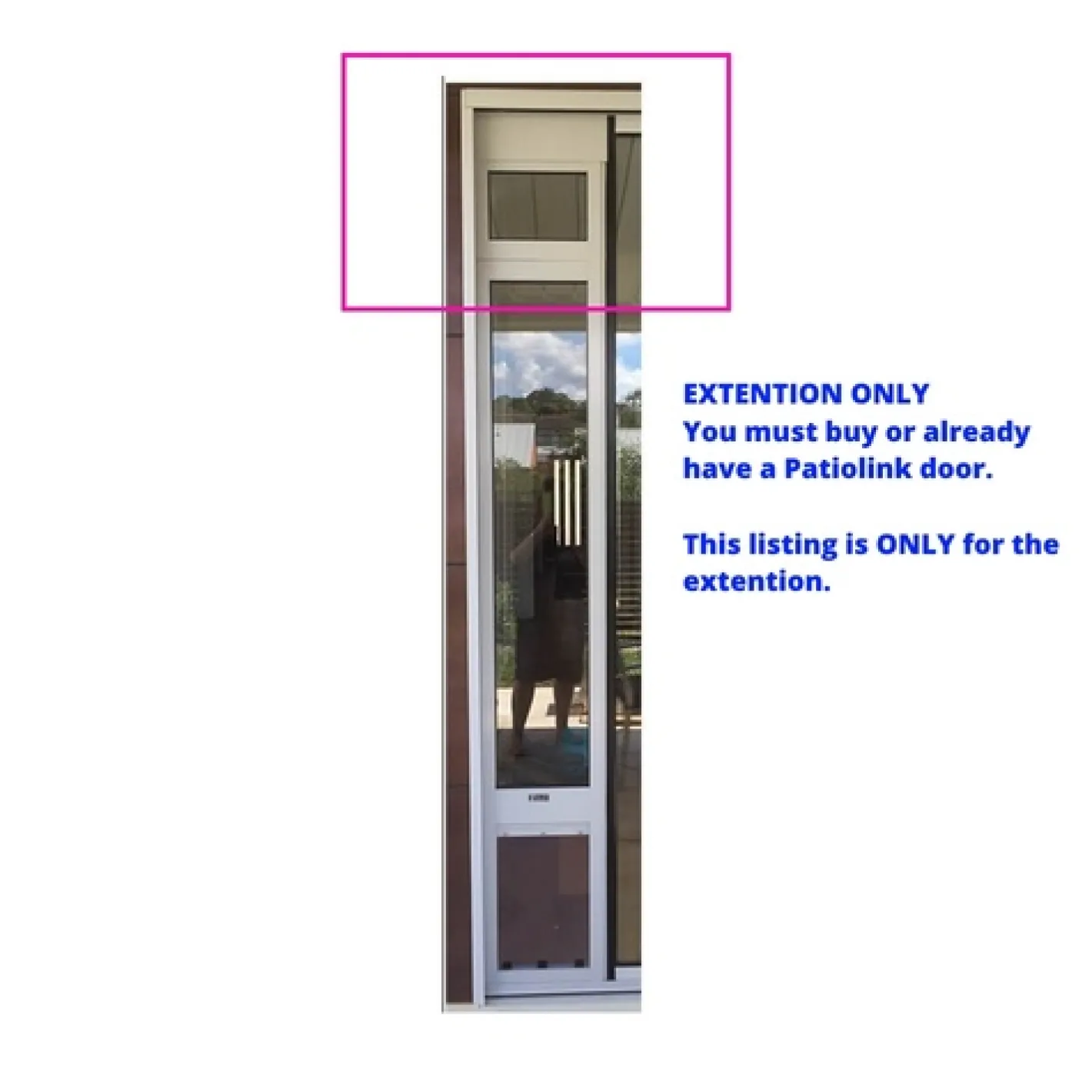 Patiolink Custom Height Extension ONLY up to 3m - DOOR SOLD SEPARATELY Sale