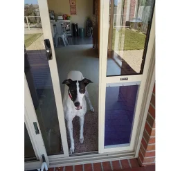 Patiolink Sliding Door Greyhound Door Panel Insert & Flap includes Locking Bracket for Doors up to 2.1m Sale