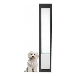 Patiolink Sliding Door Pet Panel Insert & Flap + Locking Bracket for Doors Fashion