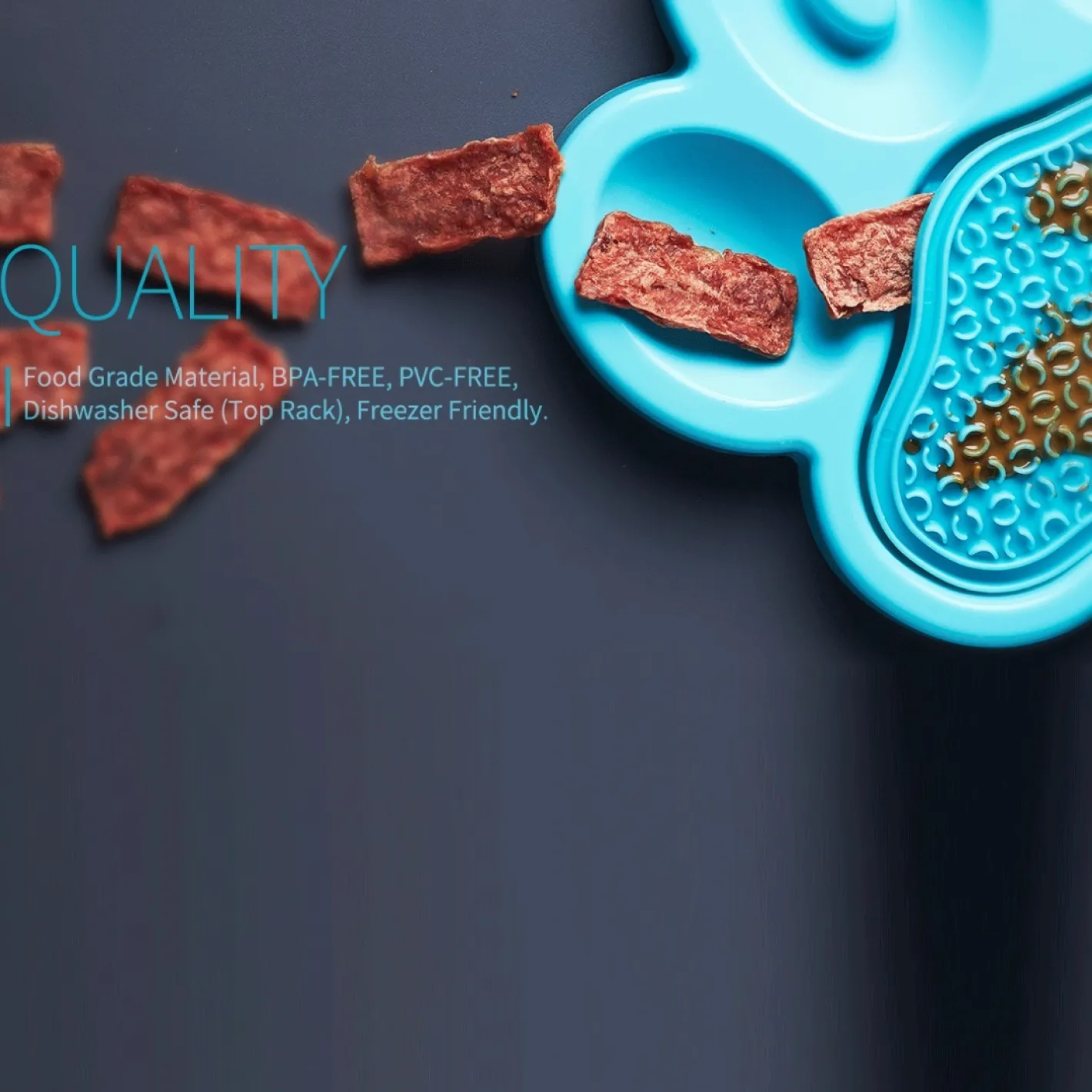 Pet DreamHouse PAW 2-in-1 Slow Feeder & Anti-Anxiety Food Pet Lick Pad & Bowl Combo Outlet