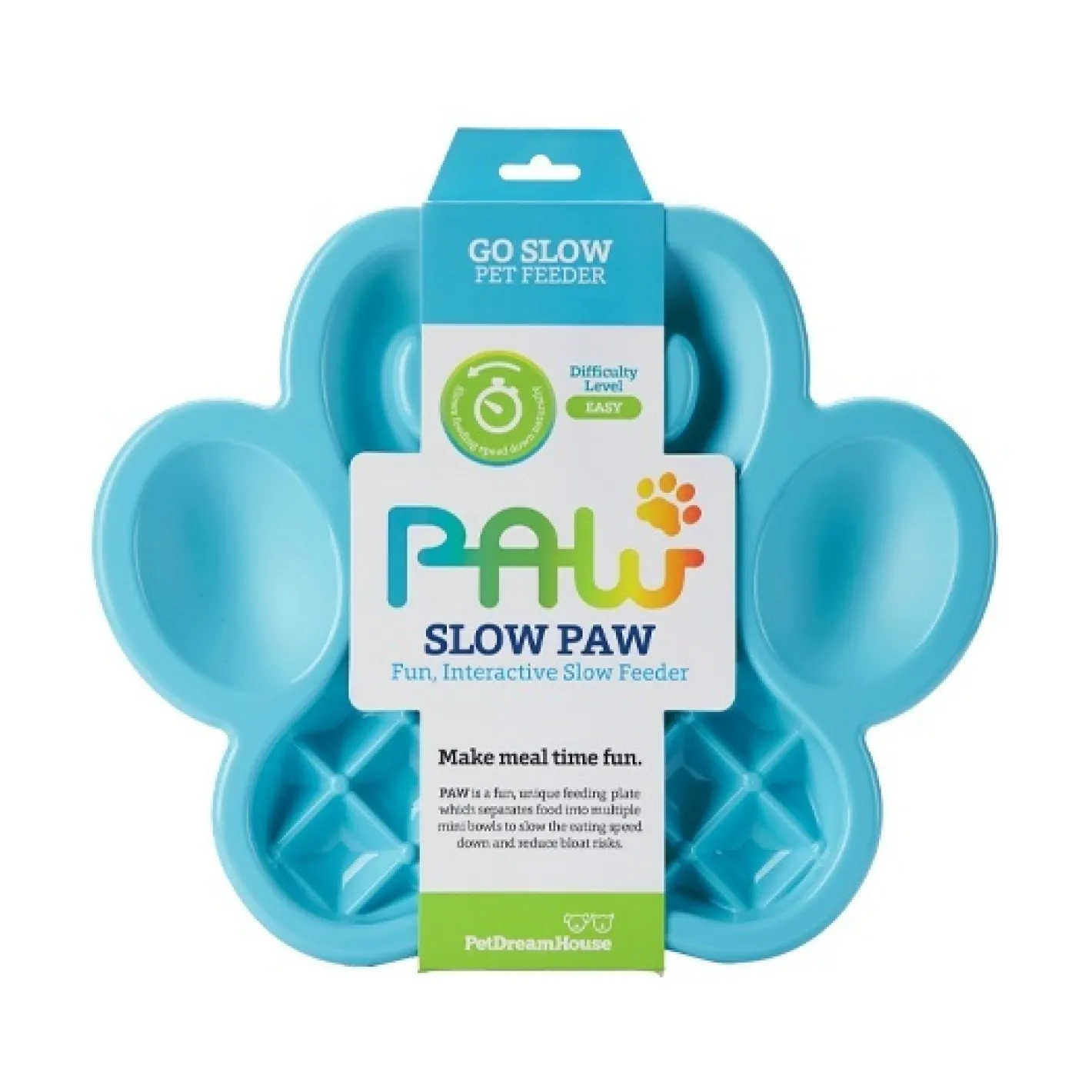 Pet DreamHouse PAW Slow Feeder Wet & Dry Food Bowl for Cats & Dogs Best