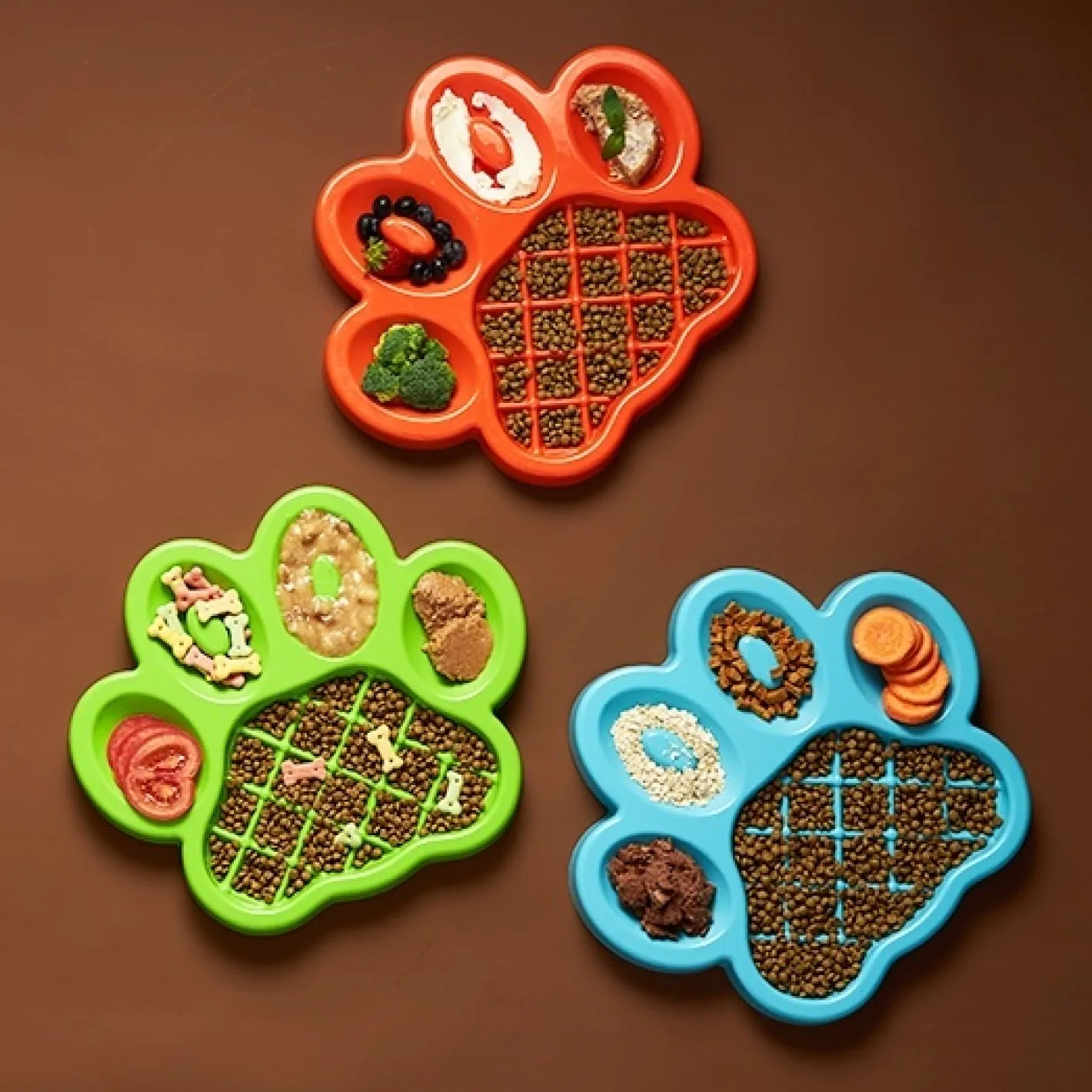 Pet DreamHouse PAW Slow Feeder Wet & Dry Food Bowl for Cats & Dogs Best
