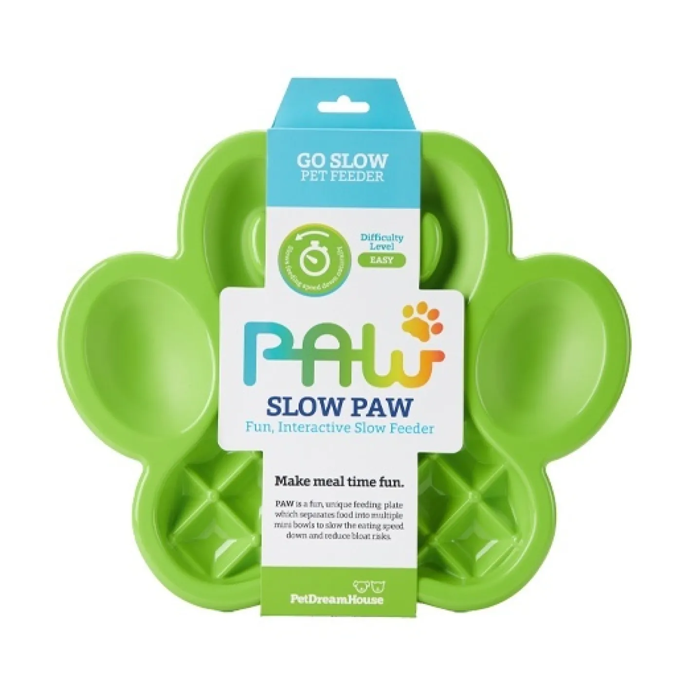 Pet DreamHouse PAW Slow Feeder Wet & Dry Food Bowl for Cats & Dogs Best