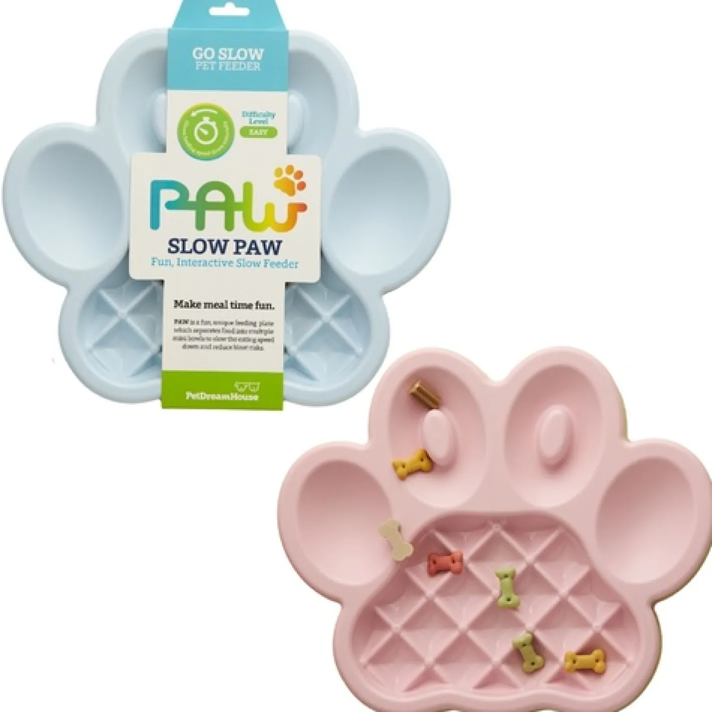 Pet DreamHouse PAW Slow Feeder Wet & Dry Food Bowl for Cats & Dogs Online