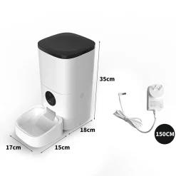 iDS Pawz Auto Feeder Pet Automatic Camera Cat Dog Smart Hi-Def Wi-Fi App Food Dispenser Discount