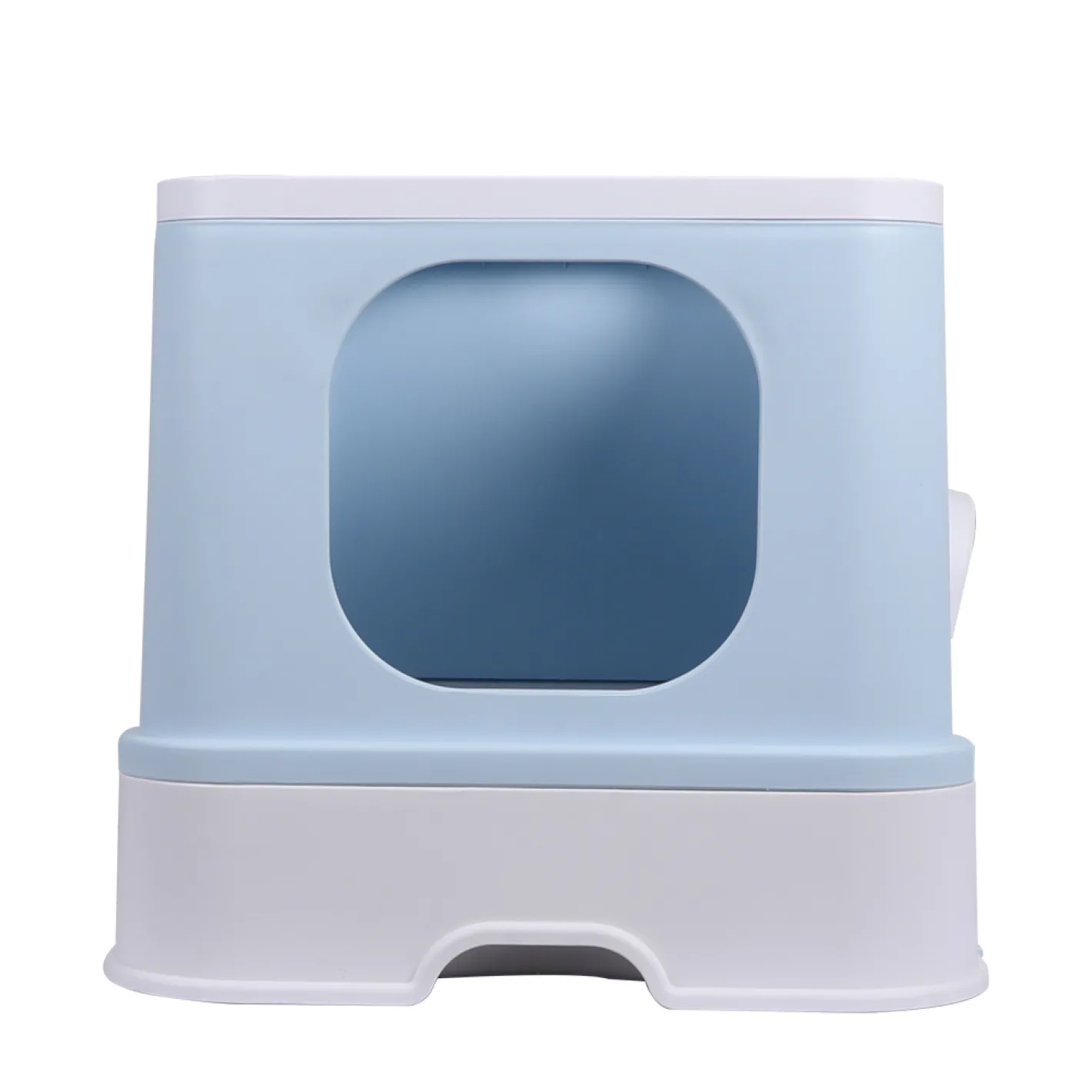 iDS PaWz Cat Litter Box Fully Enclosed Kitty Toilet Trapping Odour Control Basin - Blue New