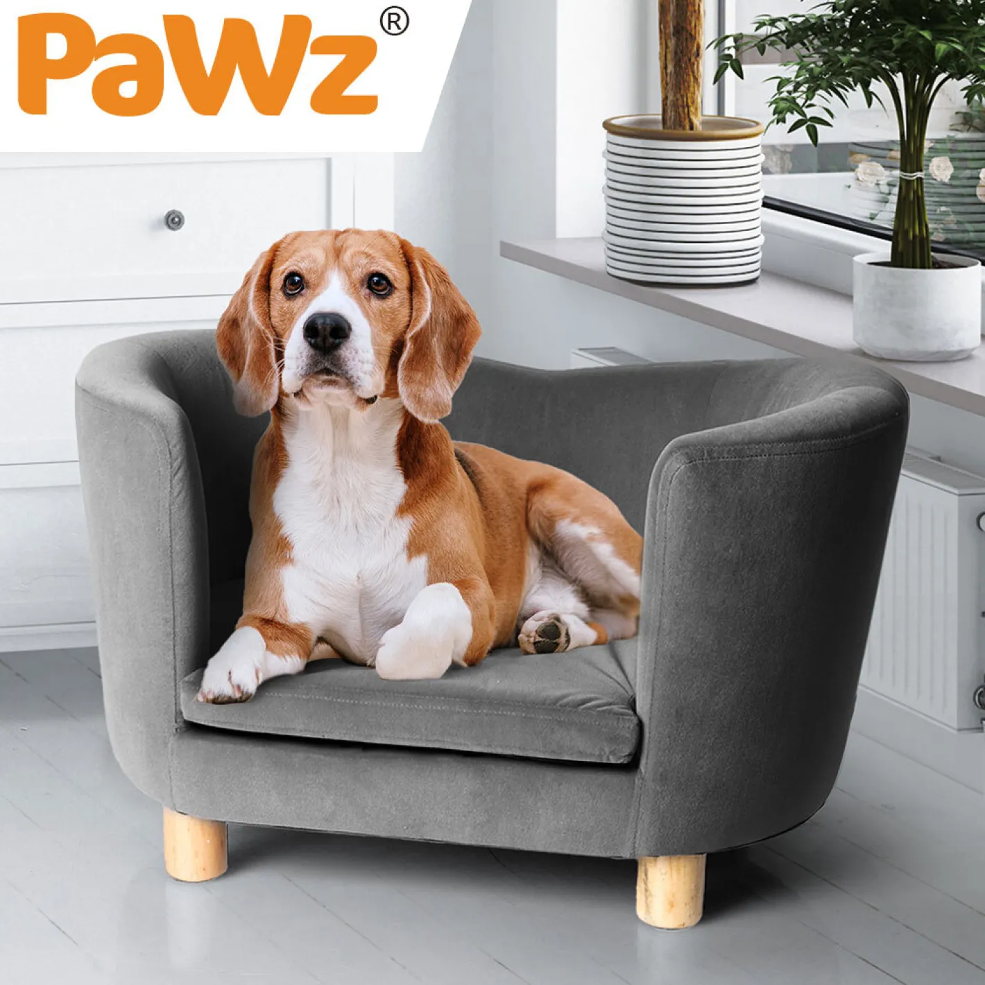 iDS PaWz Luxury Elevated Sofa Anti-slip Raised Dog Cat Beds Couch Kitten Lounge Sale
