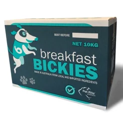 Pet-Rite Petrite 4x2 Australian Breakfast Bickies Dog Biscuits - 10kg Bulk Box New