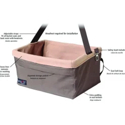 Petsafe Happy Ride Brown Dog Safety Booster Seat - Extra Large For Dogs up to 11kg Discount