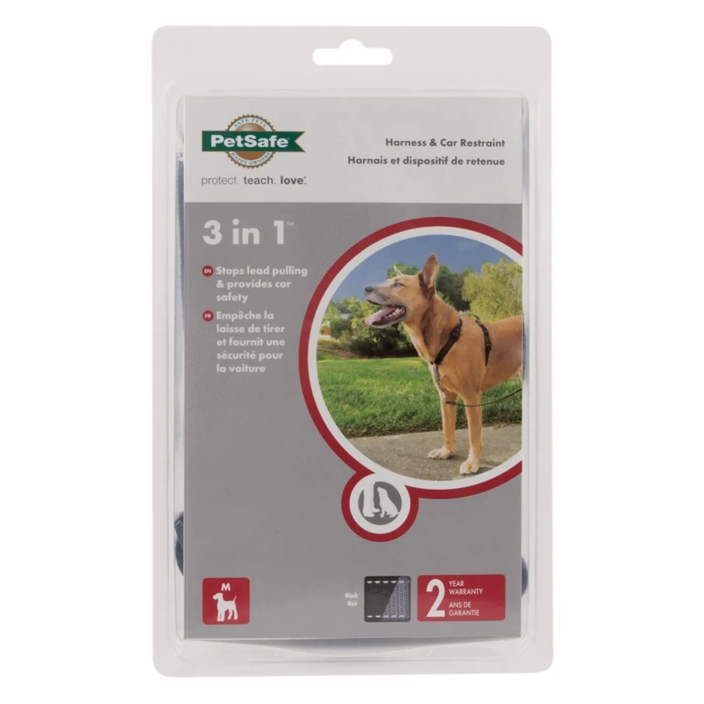 PetSafe 3-in-1 Anti-Pulling Dog Harness and Car Safety Restraint New