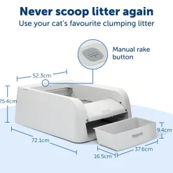 PetSafe ScoopFree Self-Cleaning Cat Litter Box for Clumping Litter - NEW Model Fashion