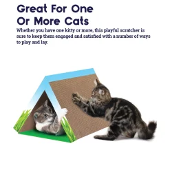 Petstages Fold Away Cardboard Cat Scratcher & Tunnel Hot