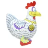 Petstages Madcap Well-Heeled Poultry Plush Squeaker Canvas Dog Toy Hot