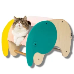 Pidan Elephant Hide Out Pet Bed & Rocker in Beech, Acrylic & Felt Sale