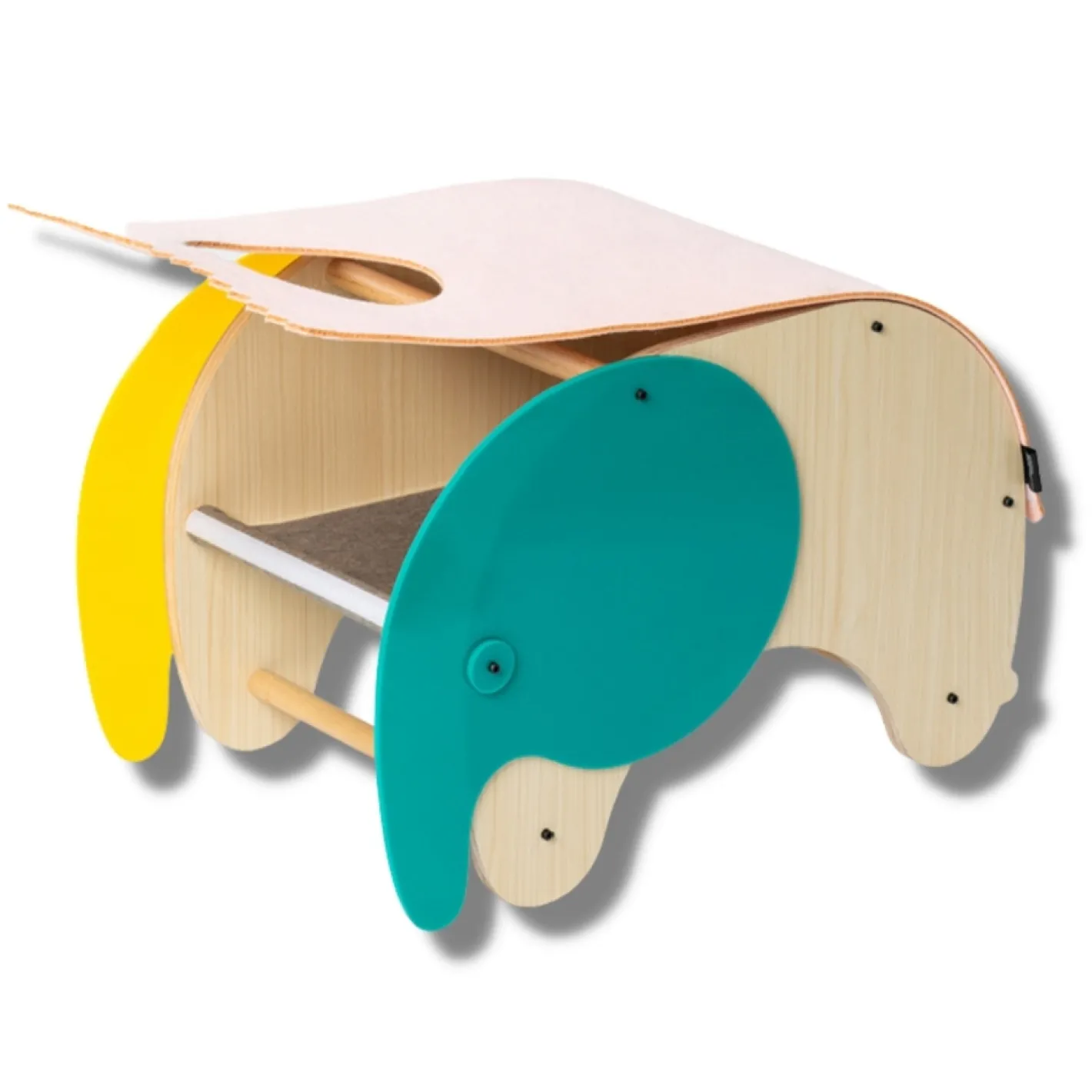 Pidan Elephant Hide Out Pet Bed & Rocker in Beech, Acrylic & Felt Sale