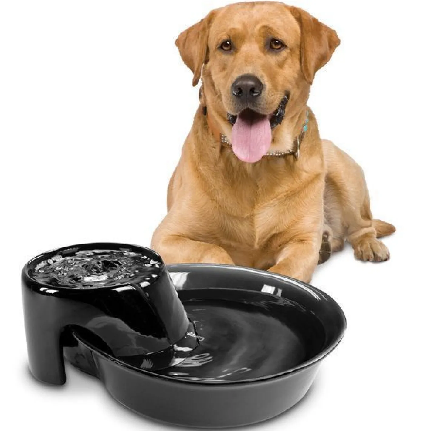 Pioneer Pet Pioneer Big Max Ceramic Pet Drinking Fountain 3.7 litres - Black Discount