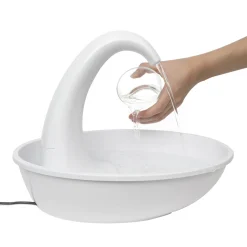 Pioneer Pet "Swan" Large Capacity Charcoal Filtered Plastic Water Fountain 2.3 Litres Discount