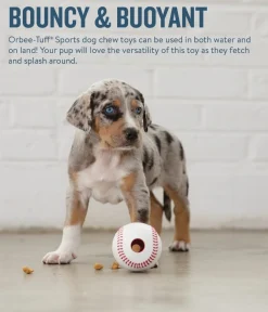 Planet Dog Durable Treat Dispensing & Fetch Dog Toy - Baseball Online
