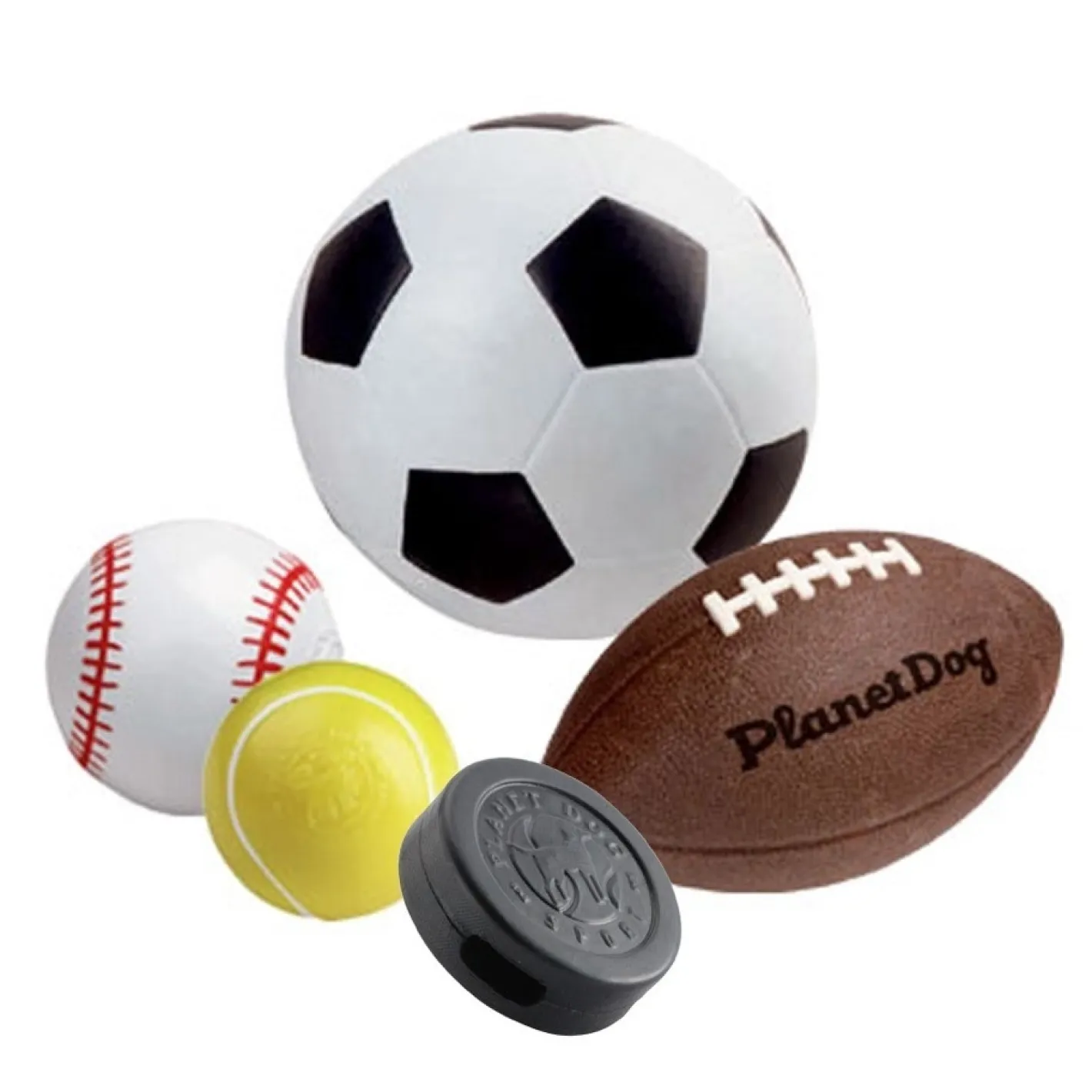 Planet Dog Durable Treat Dispensing & Fetch Dog Toy - Soccer Ball Fashion