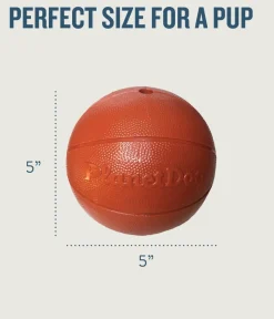 Planet Dog Durable Treat Dispensing & Fetch Dog Toy - Basketball New