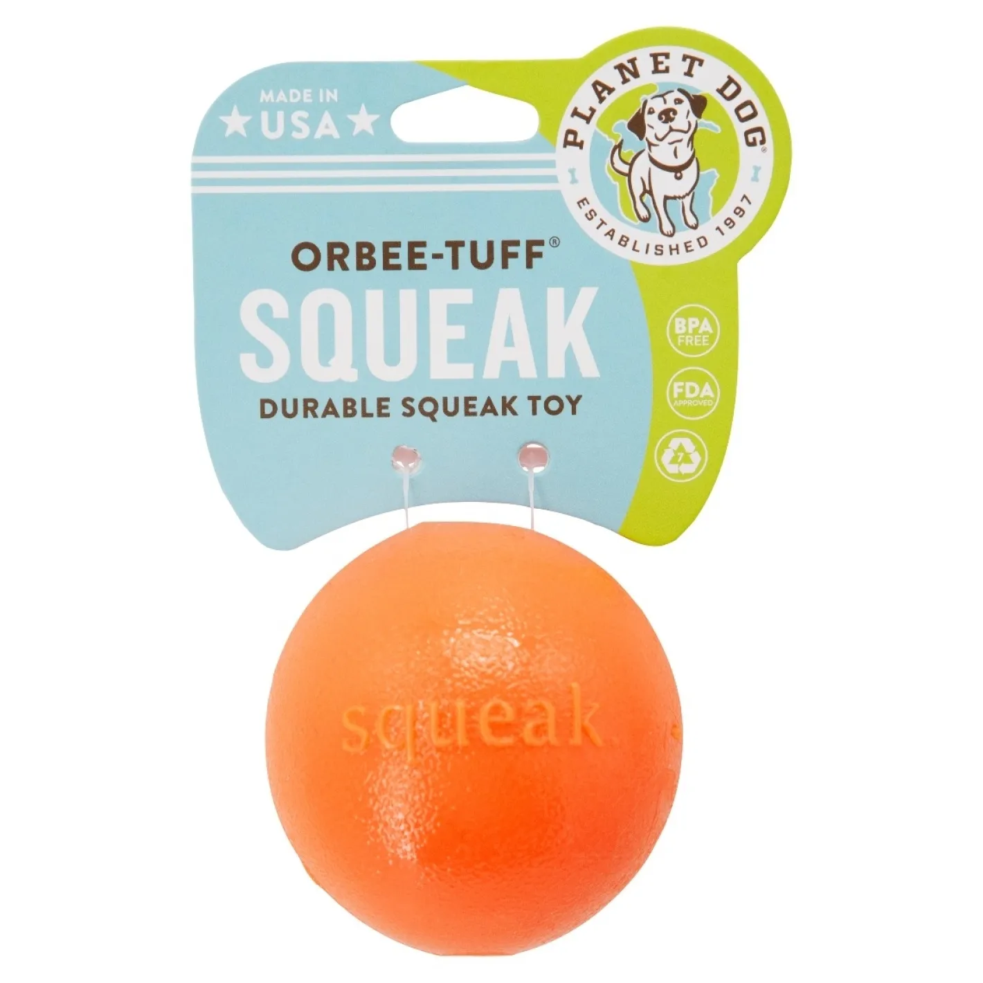 Planet Dog Orbee Tuff Fresh Breath Squeaker Fetch Ball for Dogs Sale