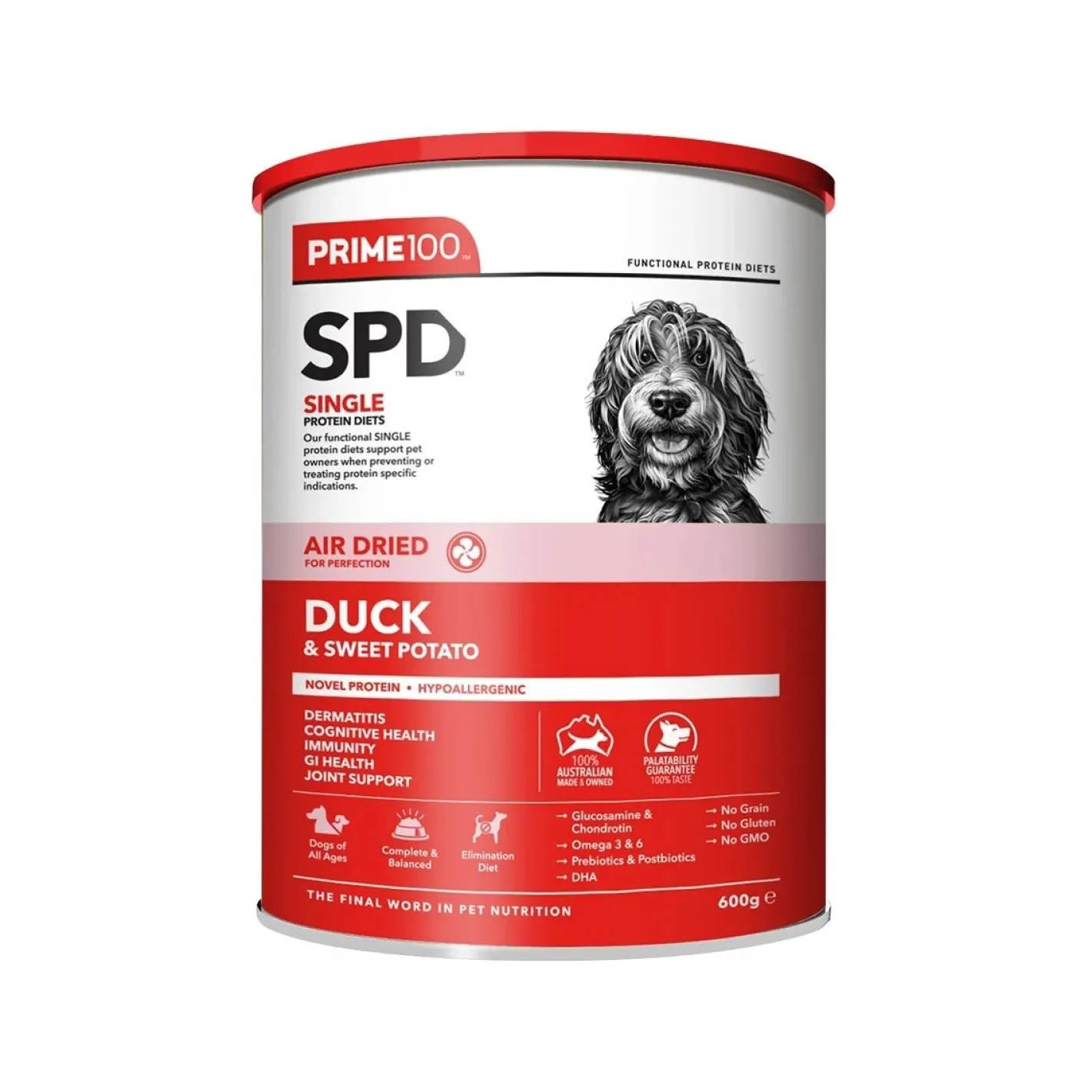Prime100 SPD Air Dried Dog Food Single Protein Duck & Sweet Potato Outlet
