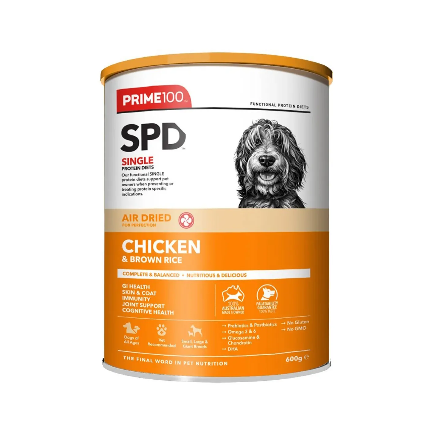 Prime100 SPD Air Dried Dog Food Single Protein Chicken & Brown Rice Discount