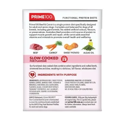 Prime100 SPD Slow Cooked Dog Food Single Protein Beef & Carrot 12 x 354g Discount