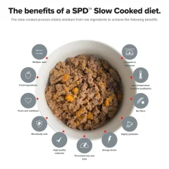 Prime100 SPD Slow Cooked Dog Food Single Protein Chicken & Brown Rice 12 x 354g Clearance
