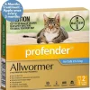 Profender Spot-on Intestinal Allwormer for Cats 2.5kg to 5kg - Blue 2-Pack Best