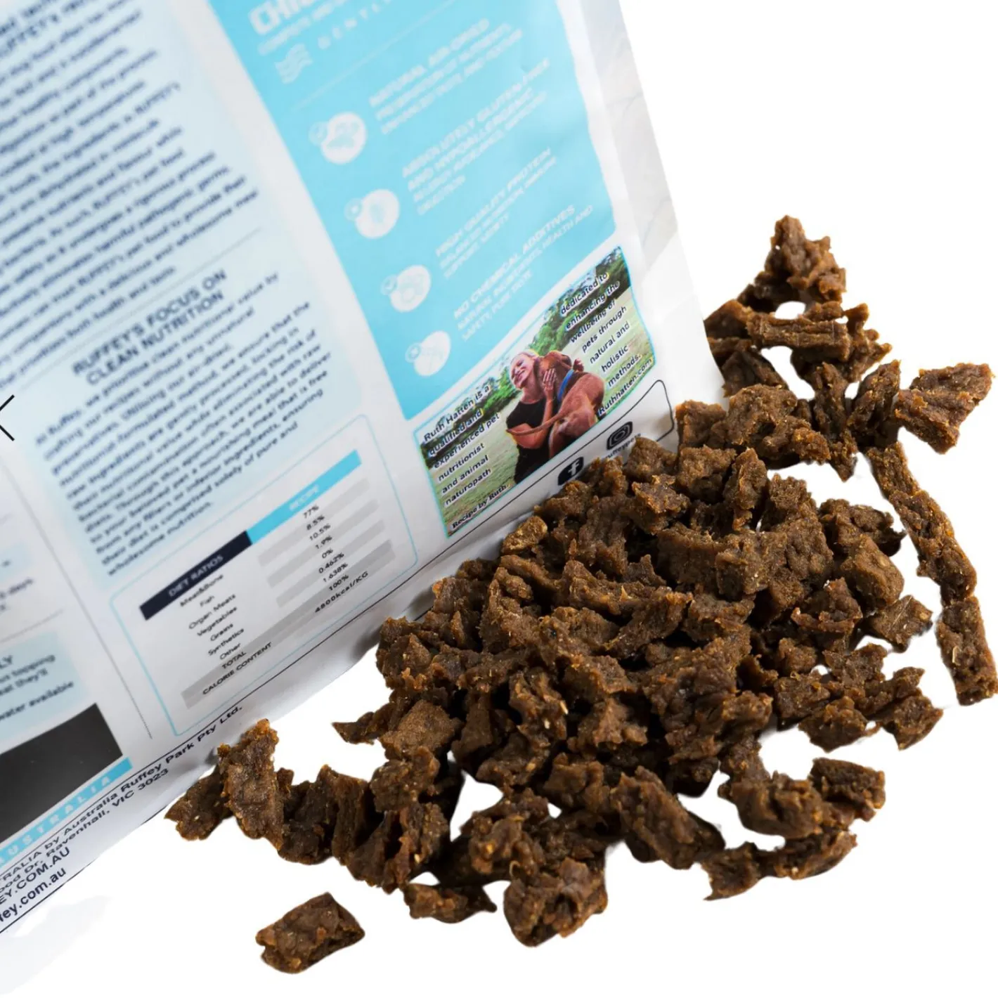 Ruffey Air-Dried Australian Dog Food & Meal Topper - Chicken & Salmon 454g - Natural, Healthy Food for Dogs Sale