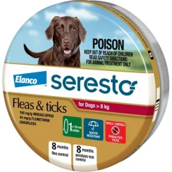 Seresto Flea & Tick Collar for Dogs Over 8kg - Up to 8 Month Protection Best