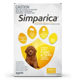 Simparica Monthly Flea & Tick Tablets for Dogs 6-Pack - Choose your size Online