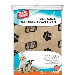 Simple Solution Washable Reusable Leak-Proof Training & Travel Wee Pad - 2 Pads Clearance