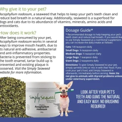 Simply Seaweed Natural Dental Health Care for Cats & Dogs - 1.5kg Fashion