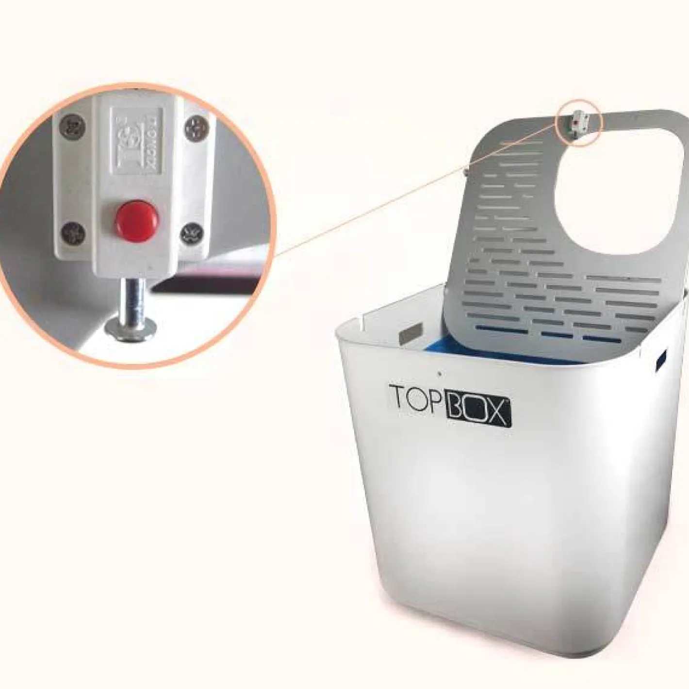 SmartCat The Ultimate Topbox Cat Litter tray with scoop - White Clearance