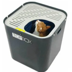 SmartCat The Ultimate Topbox Top Entry Cat Litter Tray with Scoop - Gray Hot