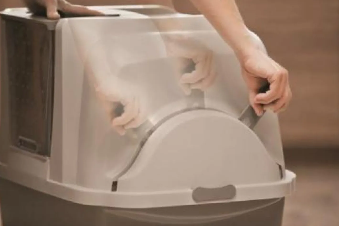 Catit Smartsift Enclosed Semi-Automatic Cat Litter Sifter with Sift Lever Fashion