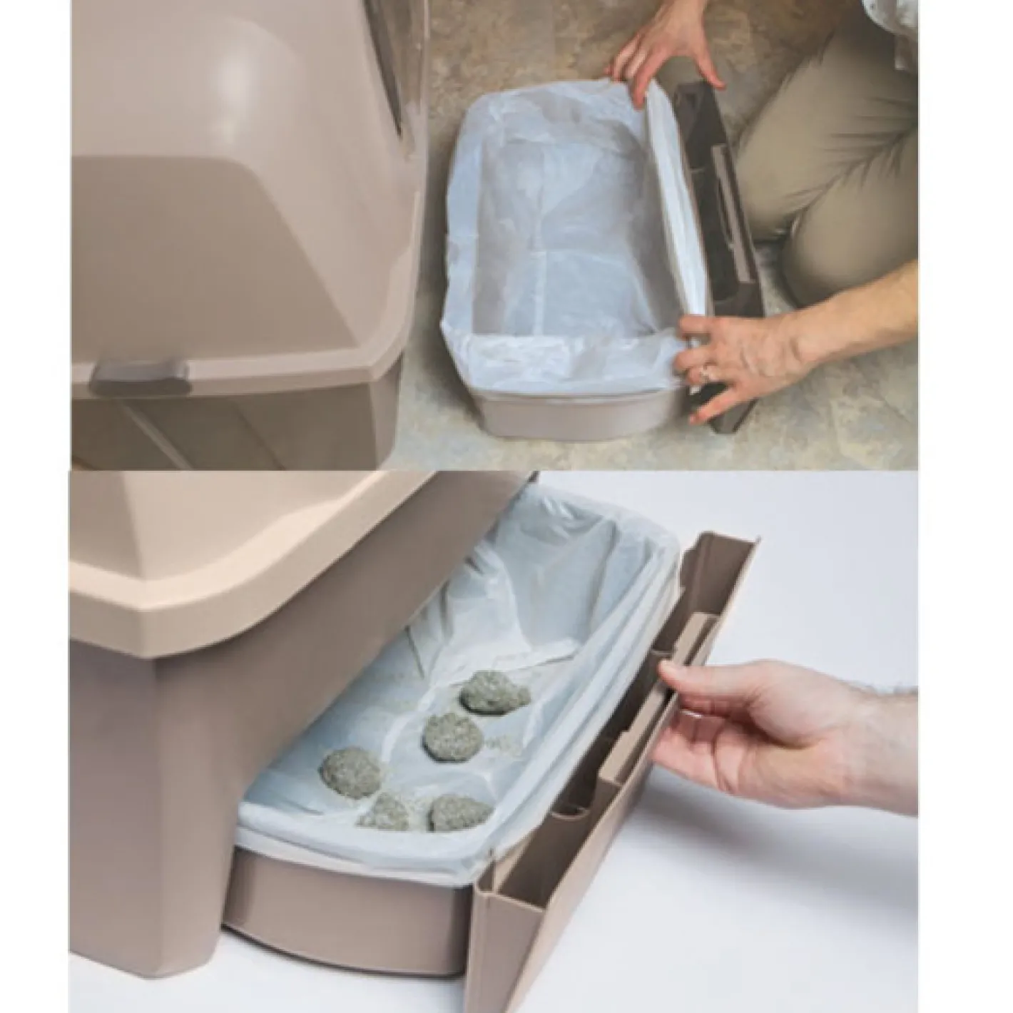 Catit Smartsift Enclosed Semi-Automatic Cat Litter Sifter with Sift Lever Fashion