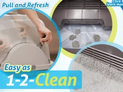 Catit Smartsift Enclosed Semi-Automatic Cat Litter Sifter with Sift Lever Fashion