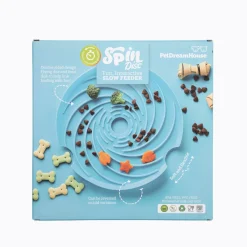 Pet DreamHouse SPIN Interactive 2-in-1 Slow Feeder Lick Pad & Frisbee for Dogs Clearance
