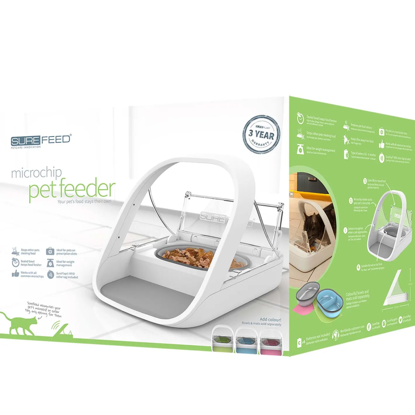 Sure Petcare SureFeed Microchip Cat Food Bowl & WIFI Connect Hub Combo Option Discount