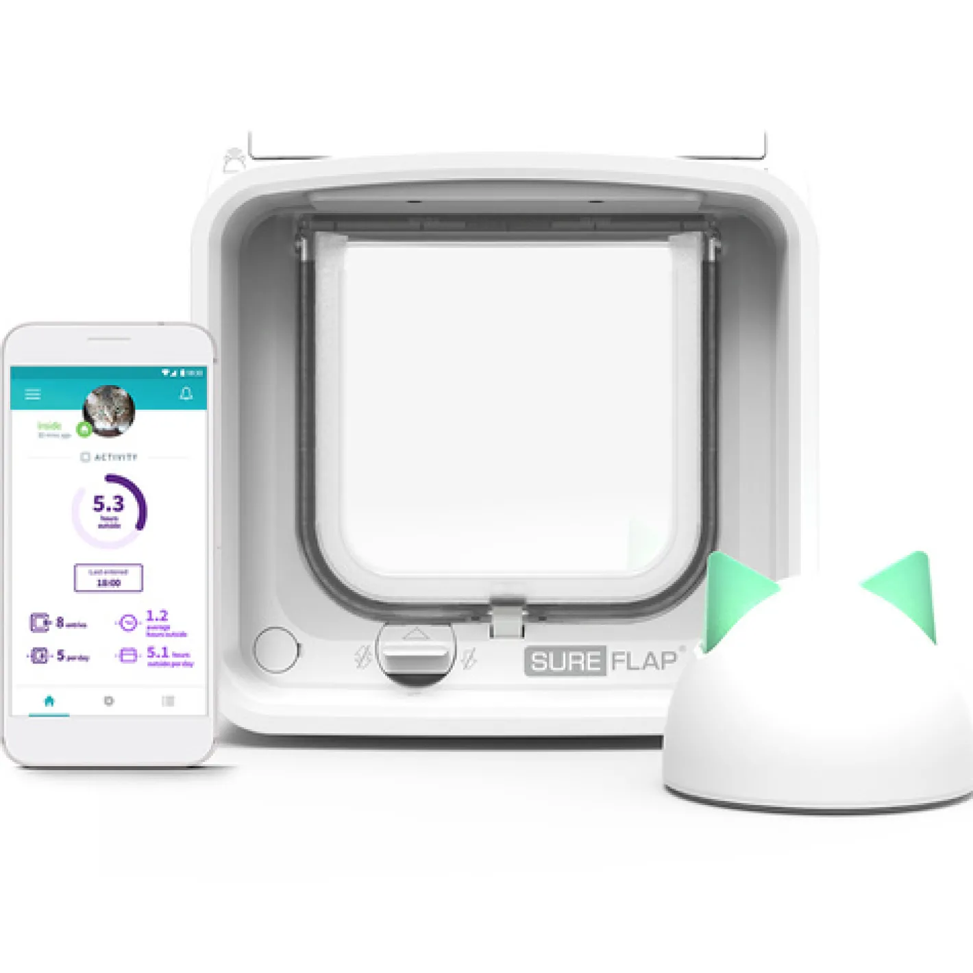 Sure Petcare Sureflap Microchip Connect Pet Door (Large) & Connect Wifi Hub Option Discount