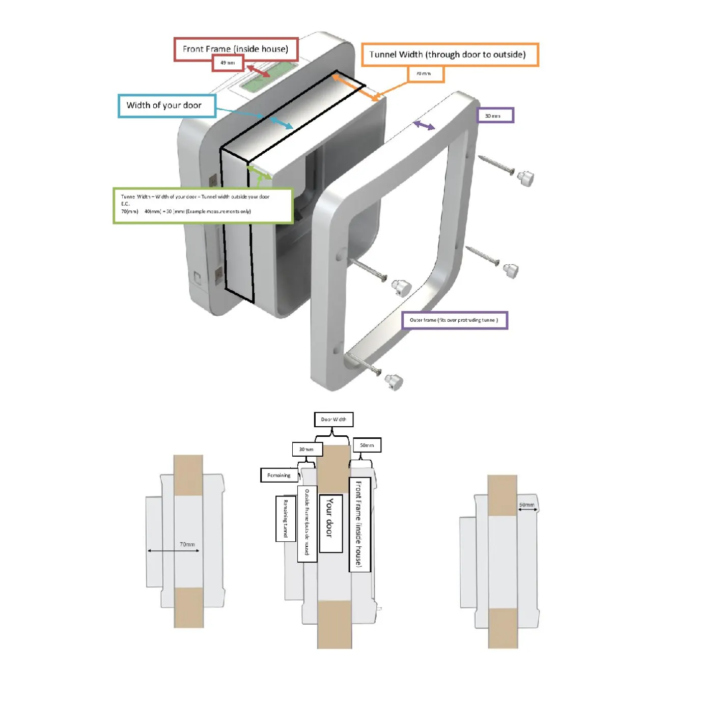 Sure Petcare Sureflap Microchip Connect Pet Door (Large) & Connect Wifi Hub Option Discount