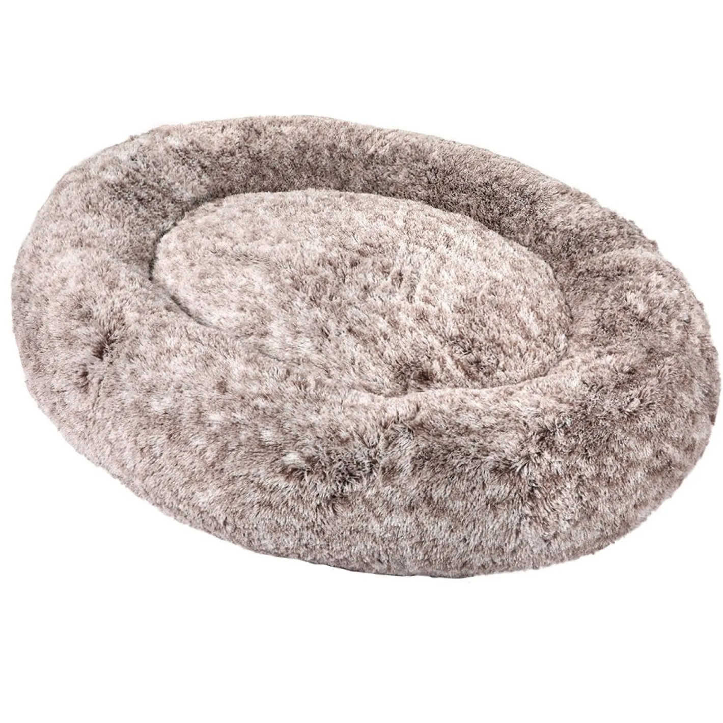 iDS The Nap Nest Bed Super Snuggler Fluffy Calming Bed - Brown Best