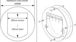 Transcat Replacement Flap for Large (Dog) Door Outlet