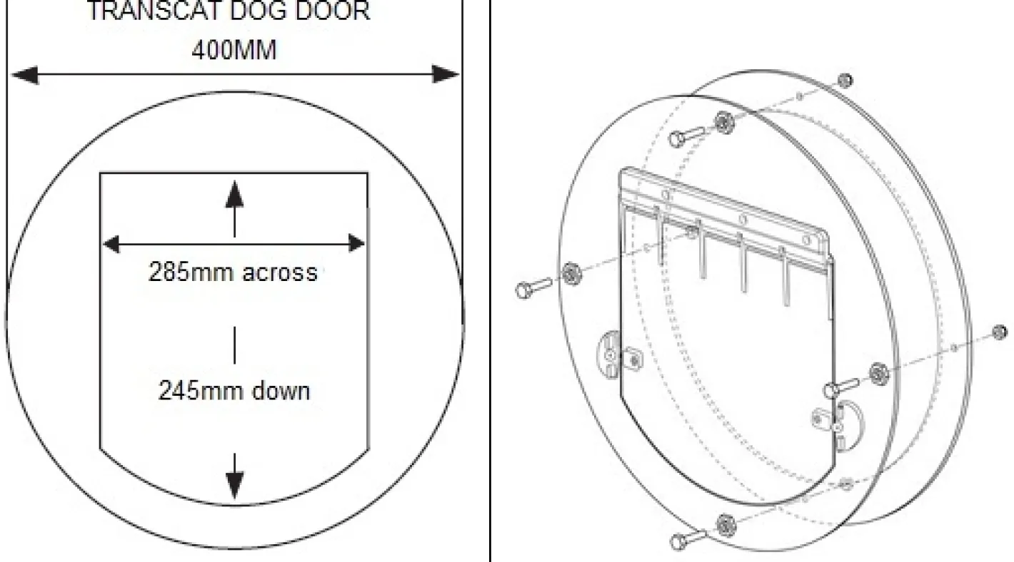 Transcat Replacement Flap for Large (Dog) Door Outlet