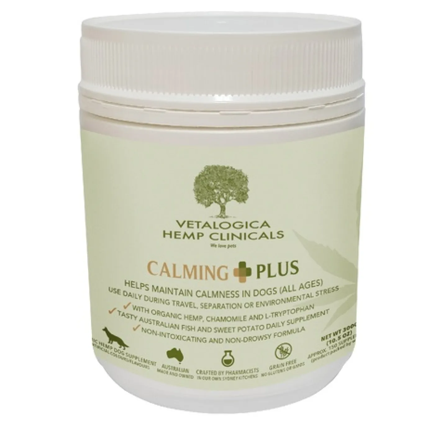 Vetalogica Hemp Clinicals Calming Plus Dog Supplement 300g Sale