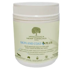 Vetalogica Hemp Clinicals Skin & Coat Plus Dog Supplement 300g Outlet
